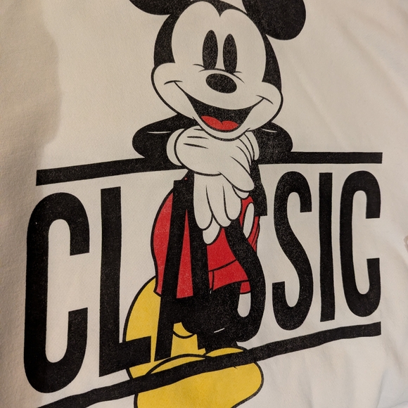Disney White Crewneck Sweatshirt with Iconic Mickey - Picture 5 of 5